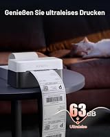 MUNBYN Bluetooth Etikettendrucker 4x6 Thermodrucker Schwarz, 403B – Ansicht 7