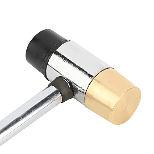 Guitare en plastique marteau en laiton tête en caoutchouc ukulélé accessoires d'instruments de musique outil multifonctionnel Installation personnage noir or joueur de guitare – vue 2
