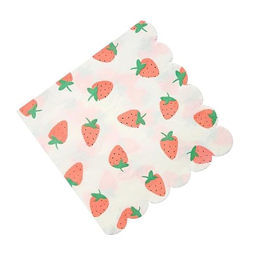 FRCOLOR 16 Unidades Lindos Guardanapos Guardanapo De Tecido Impressão De Guardanapos Disco Fruta