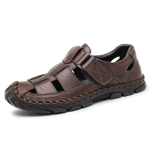 Mens Casual Walking Sandals Closed Toe Beach Shoes Sports Outdoor Sandals for Hiking Trekking