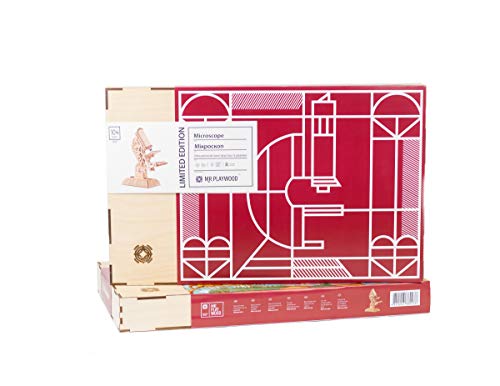 Wise Elk Microscope Wooden Mechanical 3D Puzzle