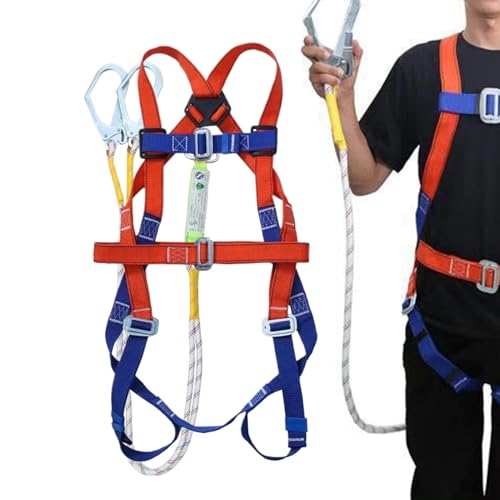 Genérico Arnes Anticaidas | Arnés De Cuerpo Completo 5 Puntos Para Trabajo En Alturas | Equipo Cuerda Ajustable Para Escalada | Hombre Caza Arborista Actividades Exteriores Flexible Genérico Arnes Anticaidas | Arnés De Cuerpo Completo 5 Puntos Para Trabajo En Alturas | Equipo Cuerda Ajustable Para Escalada | Hombre Caza Arborista Actividades Exteriores Flexible