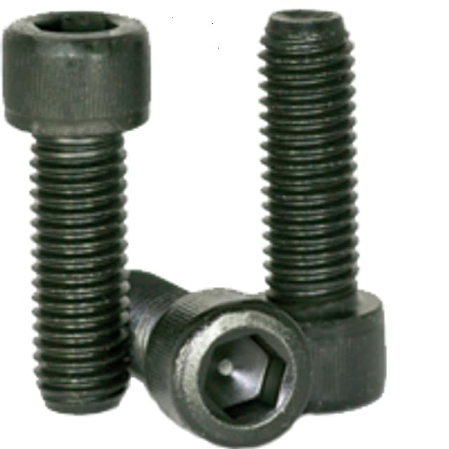 #4-40 x 3/16" Cylindrical Socket Head Cap Screws (Pack of 25), Alloy Steel, Black Oxide, Allen Socket Drive, Hex Bolt Fasteners, Full Thread, Coarse