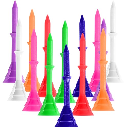 Amy Sport Unbreakable Golf Tees Plastic 3 1/4 Inch (Multi 30 Pcs 3 1/4)