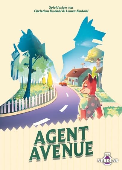 Nerdlab Games Agent Avenue Strategic Card Game, 2-4 Players, 10-15 Minutes Playtime, Ages 8 and Above