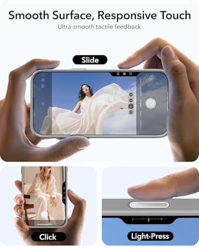 Image of ESR for iPhone 16 Pro Max Case,Camera Control Button Compatible with MagSafe, Military-Grade Protective Case, Built-in Stash Stand Phone Case, Scratch-Resistant Back Cover, Classic Series, Clear Grey