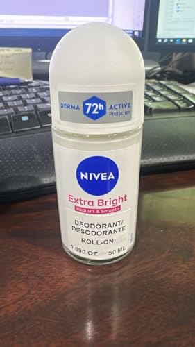 NIVEA Extra Bright 8 Super Food Vitamin C Collagen Booster Underarm Roll-On Deodorant, Alcohol-Free, 72HR Odor Protection, Smooth & Bright Skin, 50ml, 1.69oz, Pack of 2 - image 9