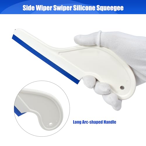 Image of Zanch Window Tint Tool,Silicone Squeegee Water Blade with Long Handle,Easy Grip for Window & Mirror Cleaning【1pc Knife Shape & 1pc Trapezoid Shape】