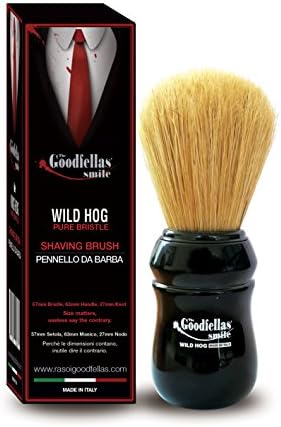 Goodfellas' Smile Wild Hog Boar Shaving Brush, Made in Italy by Omega image 2