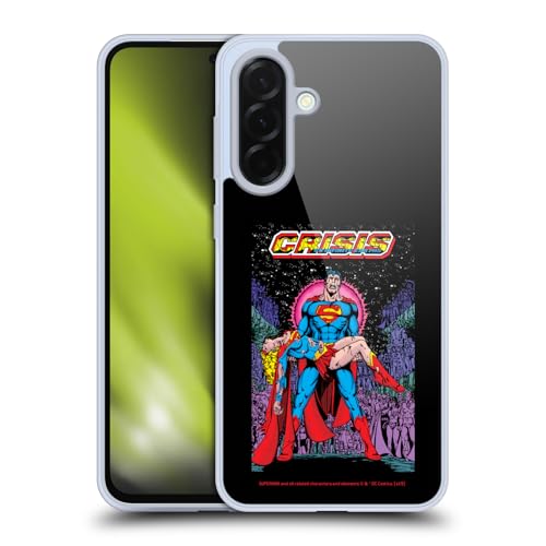 Head Case Designs Licenza Ufficiale Superman DC Comics SuperGirl Crisi Infinite sulle Terre Copertine Libri Comici Famosi Custodia in Gel [Grado Militare] Compatibile con Samsung Galaxy A36 5G