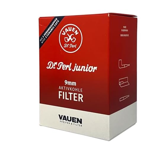 Dr. Perl Filter Junior aktivt kolfilter stor-9 mm-Ju-Max 4 x 180, kol, röd, 10 x 8 x 5 cm