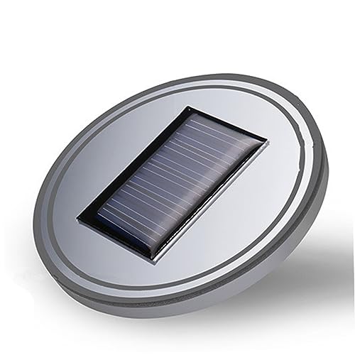 OUNONA Solar Mat Coaster with Blue LED Mug Pad Holder for Car Interior Decoration Solar Charging Coaster Compatible with Vehicle Cup Holders