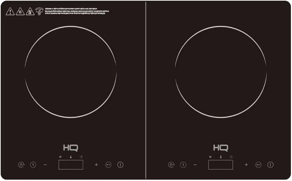 Cooktop de Indução HQ 2 Bocas Portátil 2000W Preto HQ-IDS3502 127V