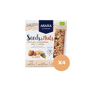 Bio-Riegel. Samen, Mandeln, Honig Und Hafer. Ohne Zuckerzusatz. Hoher Gehalt An Ballaststoffen Und Proteinen. Vegetarier. Gesunder Snack. Packung Mit 12 Einheiten Zu Je 25 g