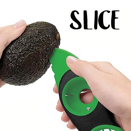 AVO 3 in 1 avocado tool, best avocado slicer for kitchen, perfect avocado cutter for fruit and vegetables, quick and easy avocado scooper tool, avocado knife for healthy snacks