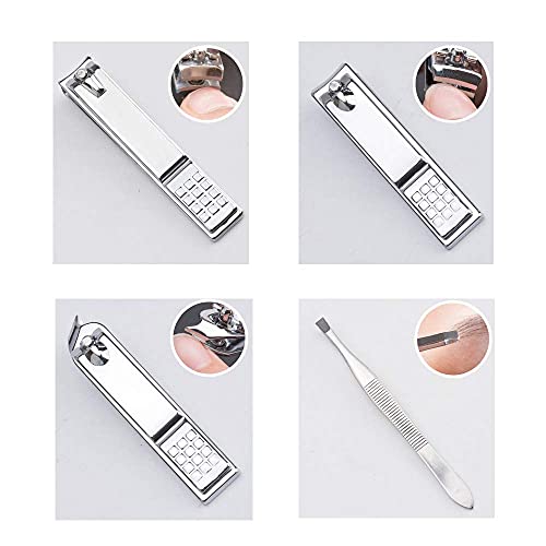 Maniküre Sets Maniküre Pediküre Werkzeuge für Damen/Herren - 15 Stück Edelstahl Nagelknipser Scheren Set Professionelles… – Bild 3