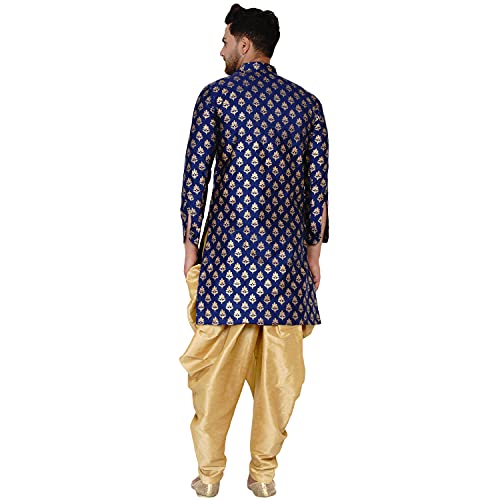 Image of Veera Paridhaan Men's Banarasi Full Sleeve Printed Long Straight Kurta