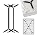 FeelAtHome Bed Sheet Holder Straps Criss-Cross - Pack of 2 Sheet Straps Suspenders - Sheet Grippers Fasteners - Fits from Twin to Queen to California King - Adjustable Elastic Sheet Clips