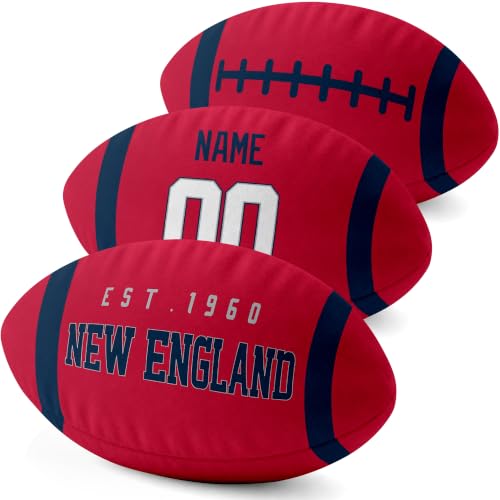 Image of ANTKING New England Throw Pillow Custom Name Number for Men Boy Gifts | Personalized Gift for Youth for Birthday Christmas