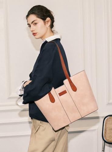 Image of ToLFE Tote Bags for Women Purses and Handbags Top Handle Satchel PU Leather Shoulder Hobo Bags | Top Handle