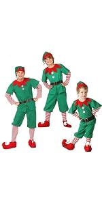 Generico Costume Elfo Natale Set Costumi Da Bambina