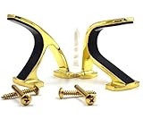 FULLBOW Gun Rack for Wall, Brass Gun Hook, Rifle Hanger Wall Mount, Hang Most of Firearms on Gun Wall