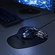 CSL - Mauspad mit Gelkissen - Titanwolf Gaming Handgelenkauflage - Mousepad - Gel Handballenauflage Handauflage Gelpolster ergonomisch - wasserabweisend und abwaschbar - schwarz