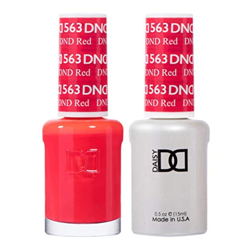 DND 563 DND Red Gel & Matching Polish Set - DND Gel & Lacquer