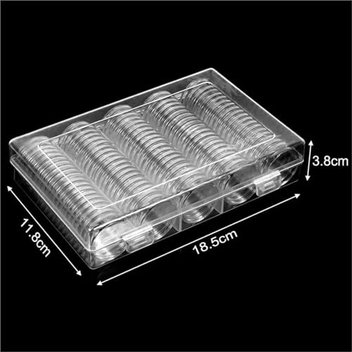 Capsulas Transparentes para Monedas con Caja Organizador miniatura 5