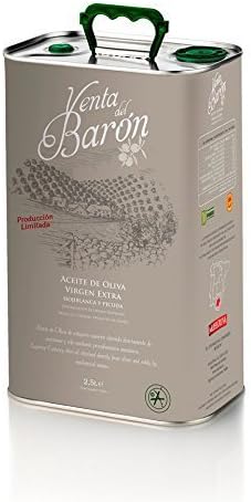 Venta del Baron Extra Virgin Olive Oil - 1 tin - 2.5 Liters by Gourmet Food World