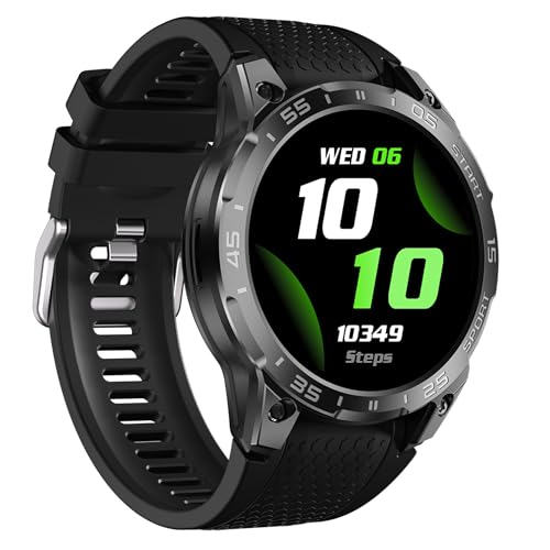 ZYVICXFJ 1.85 in Smart Watch for Men with AI Voice, Full-Featured Fitness Tracking, Waterproof, Health Monitoring, Multiple Sports Modes, Compatible with Android and iOS