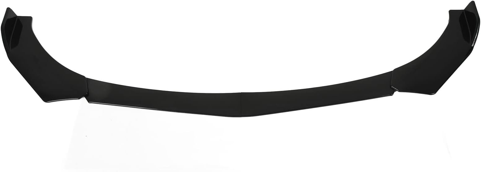 Universal Front Bumper Lip - ABS Glossy Black Chin Spoiler Splitter Air Dam Automotive Protector, Body Kit for All Cars