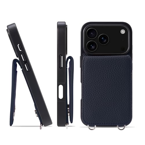 HANATORA for iPhone 17Pro �P�[�X �o���p�[�^ �{�v �X�}�z�P�[�X �X�}�z �J�[�h�|�P�b�g �X�^���h �V�����_�[�X�g���b�v �t�� �V�������N�J�[�t���U�[ �u���[�C���f�B�S SCPG-17Pro-BlueIndigo �M�t�g �a���� 