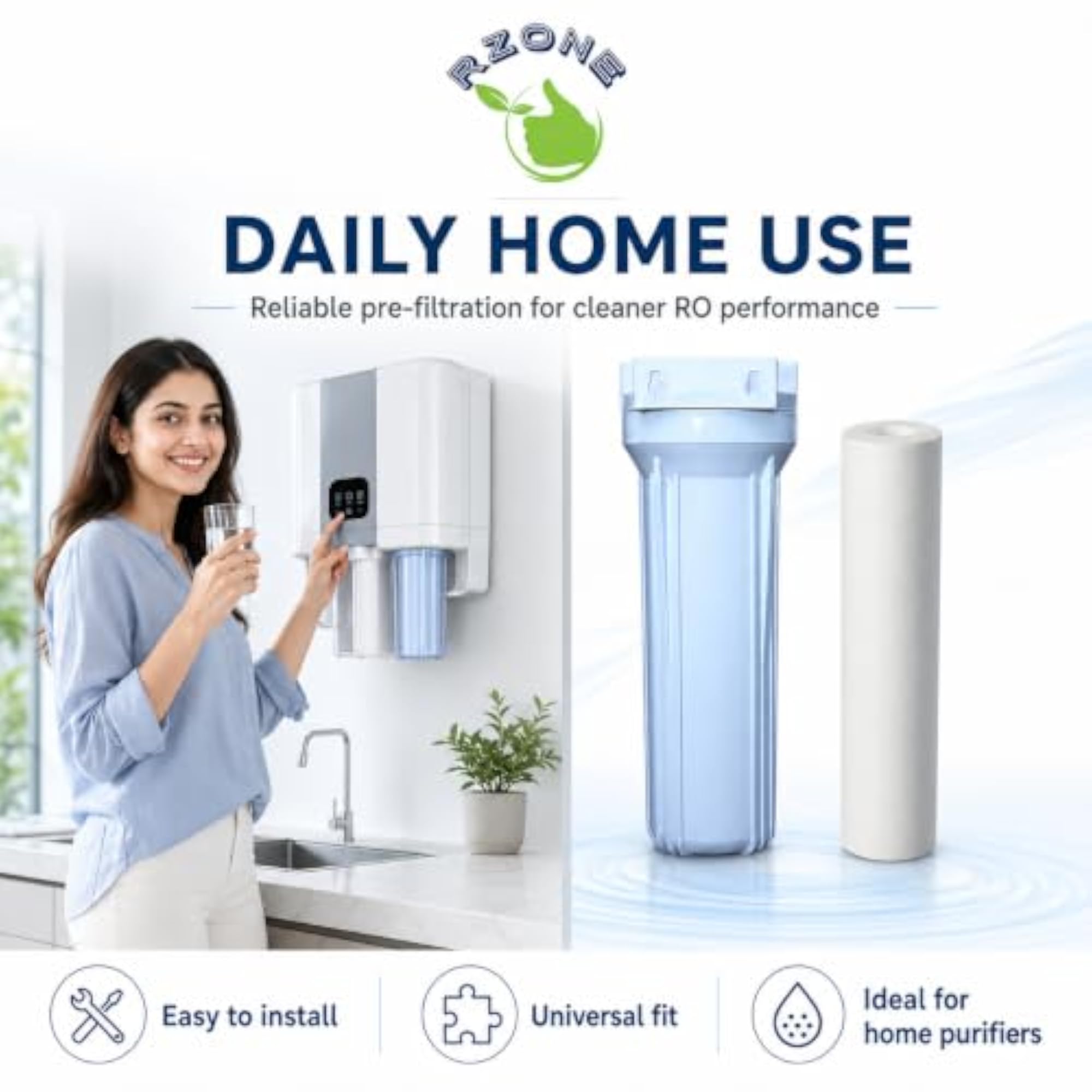 RO Pre Filter Kit with PP Spun Candle & Transparent Housing Bowl