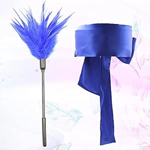 2 veren wand oogmasker combo set kietelen veren wand