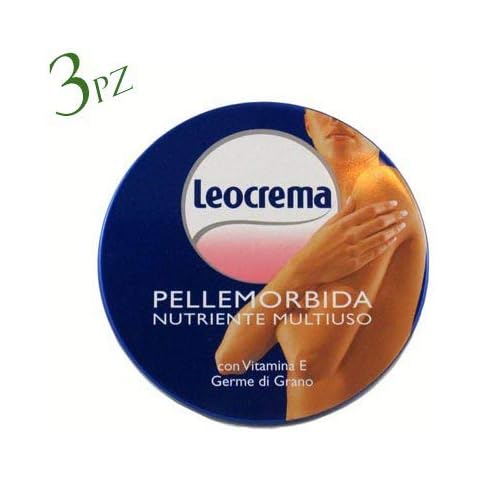 3x Leocrema Face & Body Moisturising Cream Enriched with Vitamin E & Wheat Germ 150ml Cover