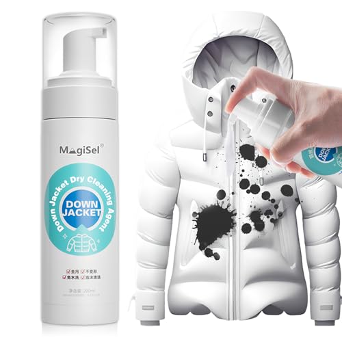 Limpiador En Seco Chaqueta De Plumón, Agente De Limpieza En Seco, Lavado Líquido Sin Agua Ropa Limpieza Espuma Abajo Ropa Agente De Limpieza En Seco, Abajo Chaqueta Spray Limpiador, 200ML