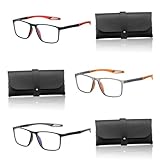 6 Stück Brille Die Sich Automatisch Der Sehstärke Anpasst,Autofokus Brille Mit Selbsteinstellung,Drei Schwarze Brillentaschen Und Drei Farbige Brillen,Für Outdoor-Aktivitäten Und Täglichen Gebrauch