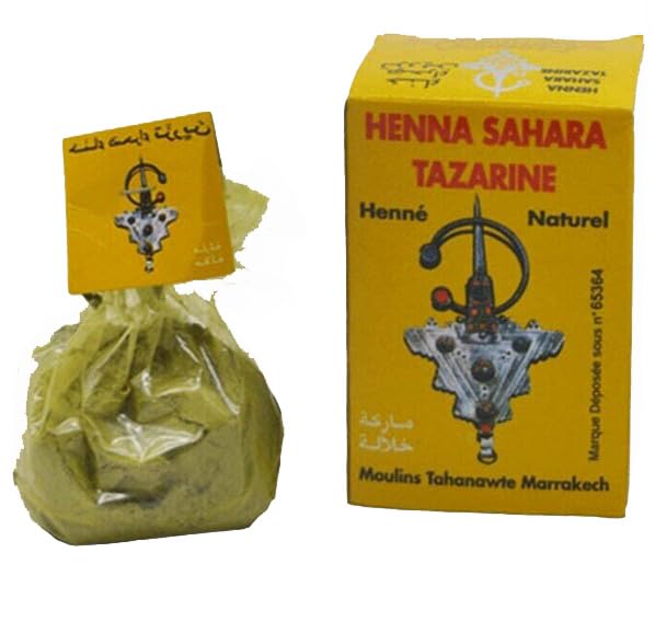 Henna Sahara Tazarine, Henna Natural 100 grs, Marroquí