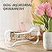 Pet Memorial Ornament Remembrance Gifts: Cynlsum Loss of Dog Cat Sympathy Gift Crystal Bone Shape Decor Ornament for Dogs Puppy Keepsake