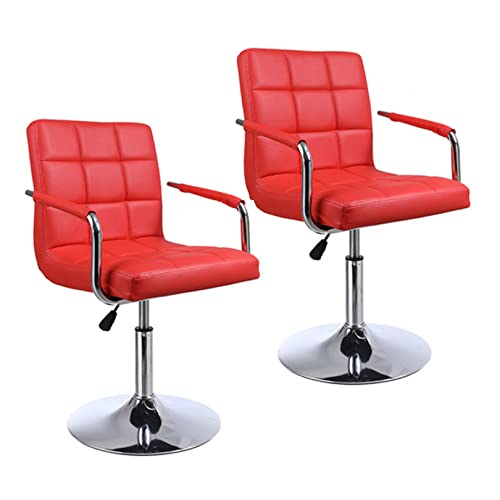 Tabourets de bar carrés chic avec revêtement cuir PU et finition soignée