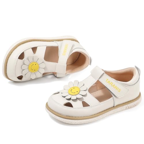 Toddler Girls Boys Sandals Closed Toe Leather Outdoor Shoes for Toddler/Little Kid
