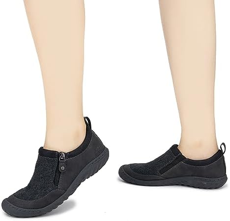 JBU by Jambu Women's Amber Wool Oxford Flat, Black, 8 | Image 6
