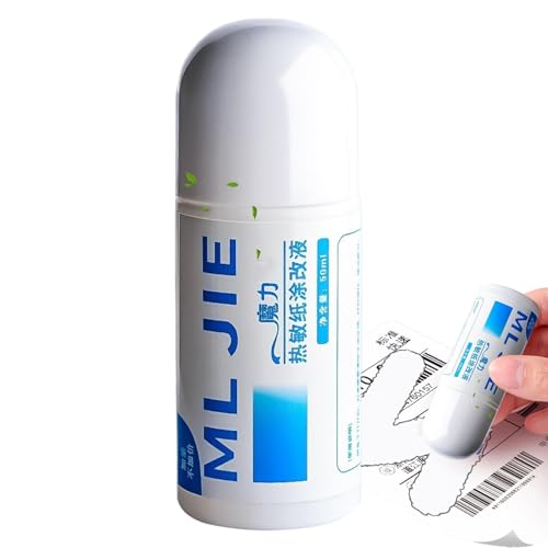 Sichtschutzflüssigkeit für Thermopapier | Datenbedeckende Korrekturflüssigkeit ohne Spuren - Fehlerinformationen Secrete Message Remover für Identität, Sozialversicherungsnummer, Lieferadresse