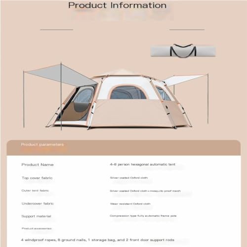 Carpa portátil plegable ligera para camping al aire libre miniatura 4