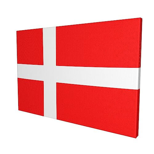Tableau drapeau du Danemark pour une ambiance scandinave chaleureuse