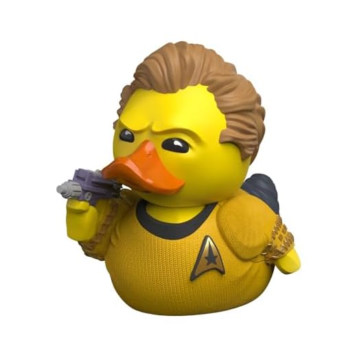 TUBBZ Mini James T. Kirk Figura Coleccionable de Pato de Goma de Vinilo – Producto Oficial de Star Trek – TV de Ciencia ficción, películas y Videojuegos