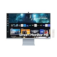 Samsung Smart Monitor M8 (S32CM80B), Flat, 32', 3840x2160 (UHD 4K), Piattaforma Smart TV (Amazon...