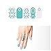 Tattify Tribal Nail Wraps - Mint Julep (Set of 22)