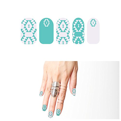 Tattify Tribal Nail Wraps - Mint Julep (Set of 22)